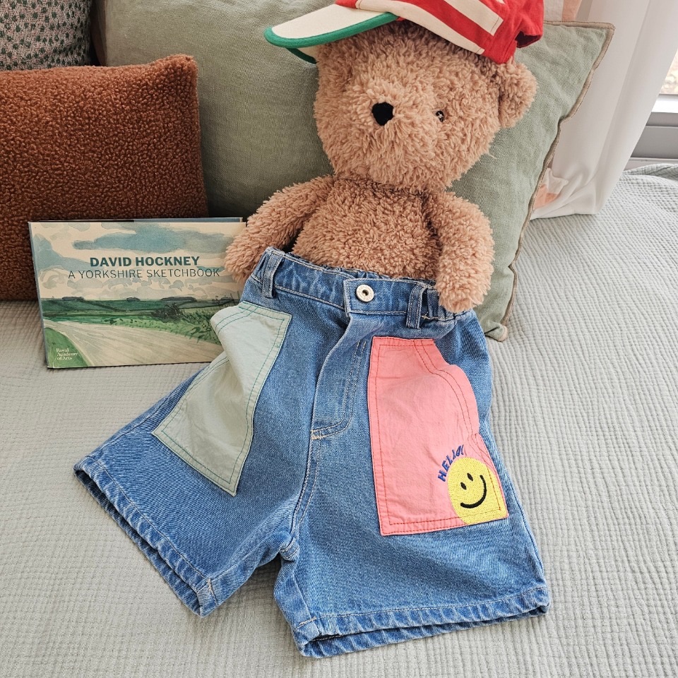 🇰🇷✈️｜正韓童裝｜繽紛大口袋牛仔童裝短褲