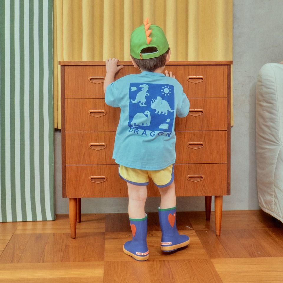 🇰🇷✈️｜正韓童裝｜清涼色系恐龍童裝上衣