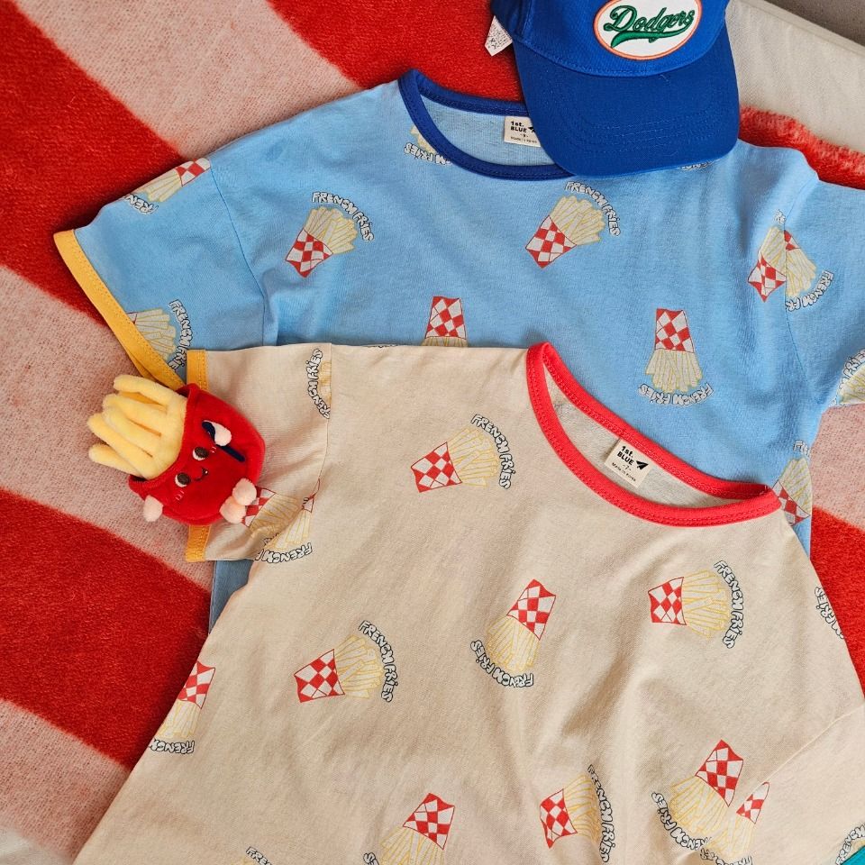 🇰🇷✈️｜正韓童裝｜撞色薯條童裝上衣