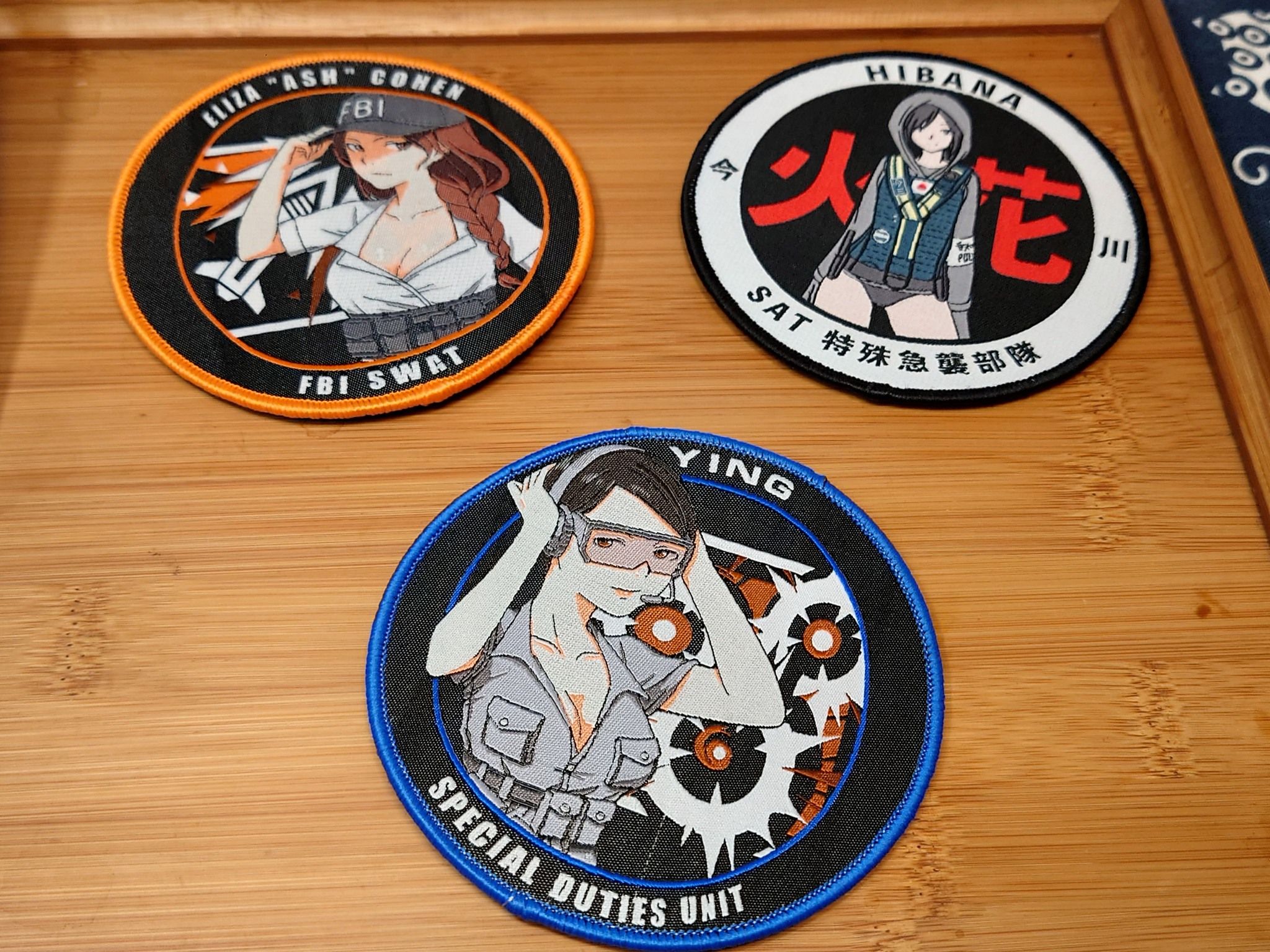 彩虹六號女性探員刺繡臂章