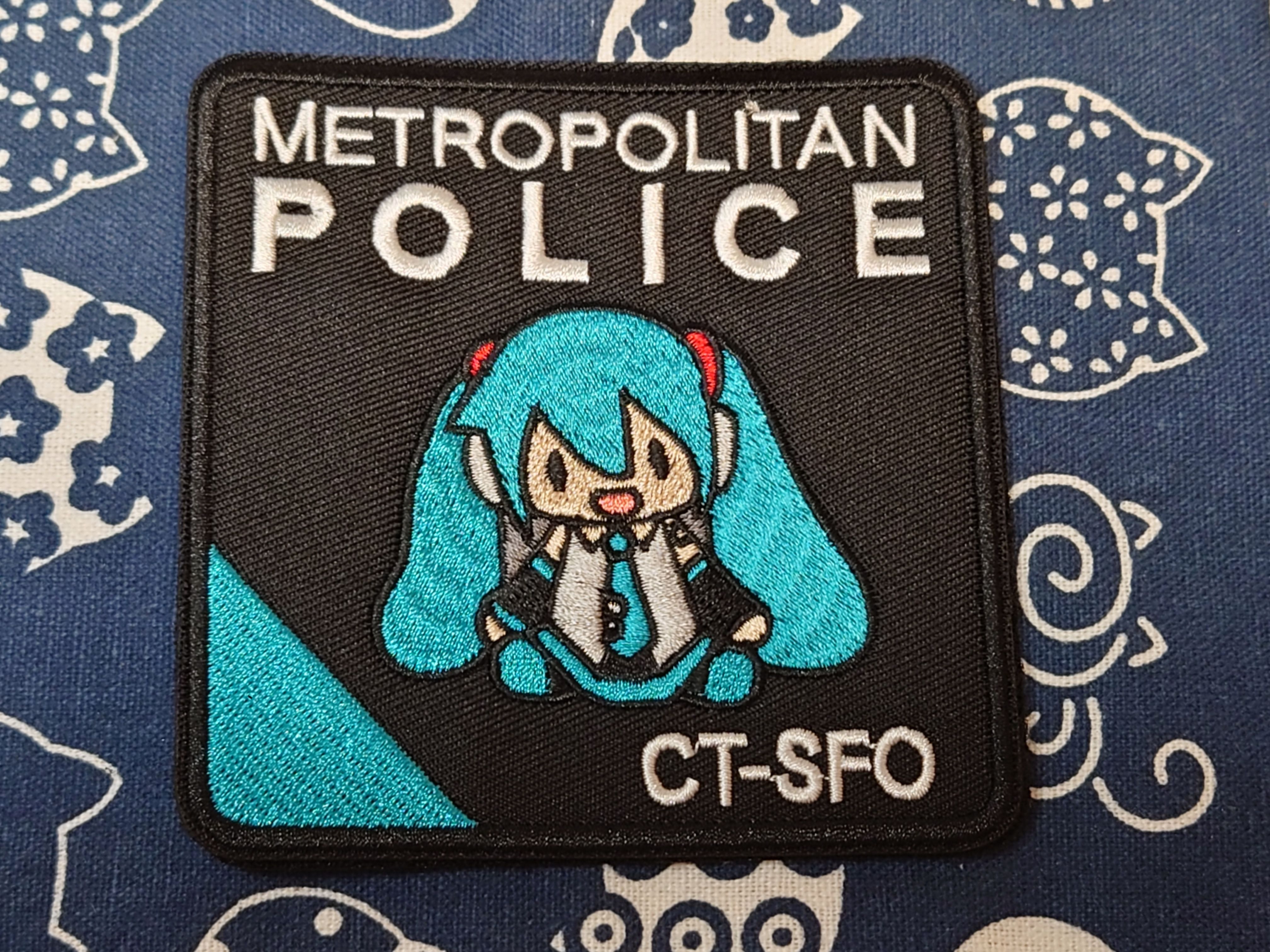都會警隊初音分署刺繡臂章