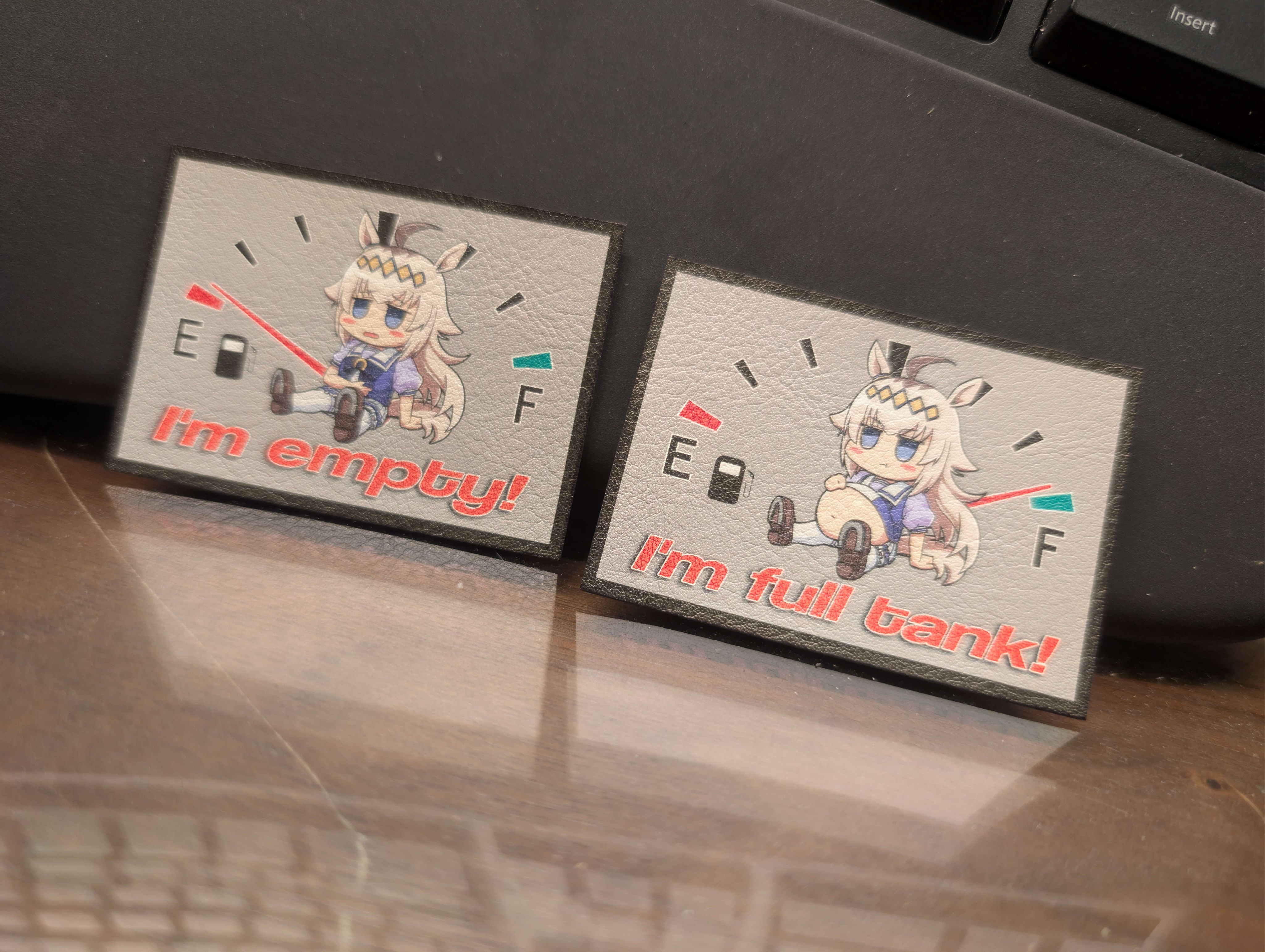 （日本蓑火屋） 小栗帽餓了/飽了同人臂章