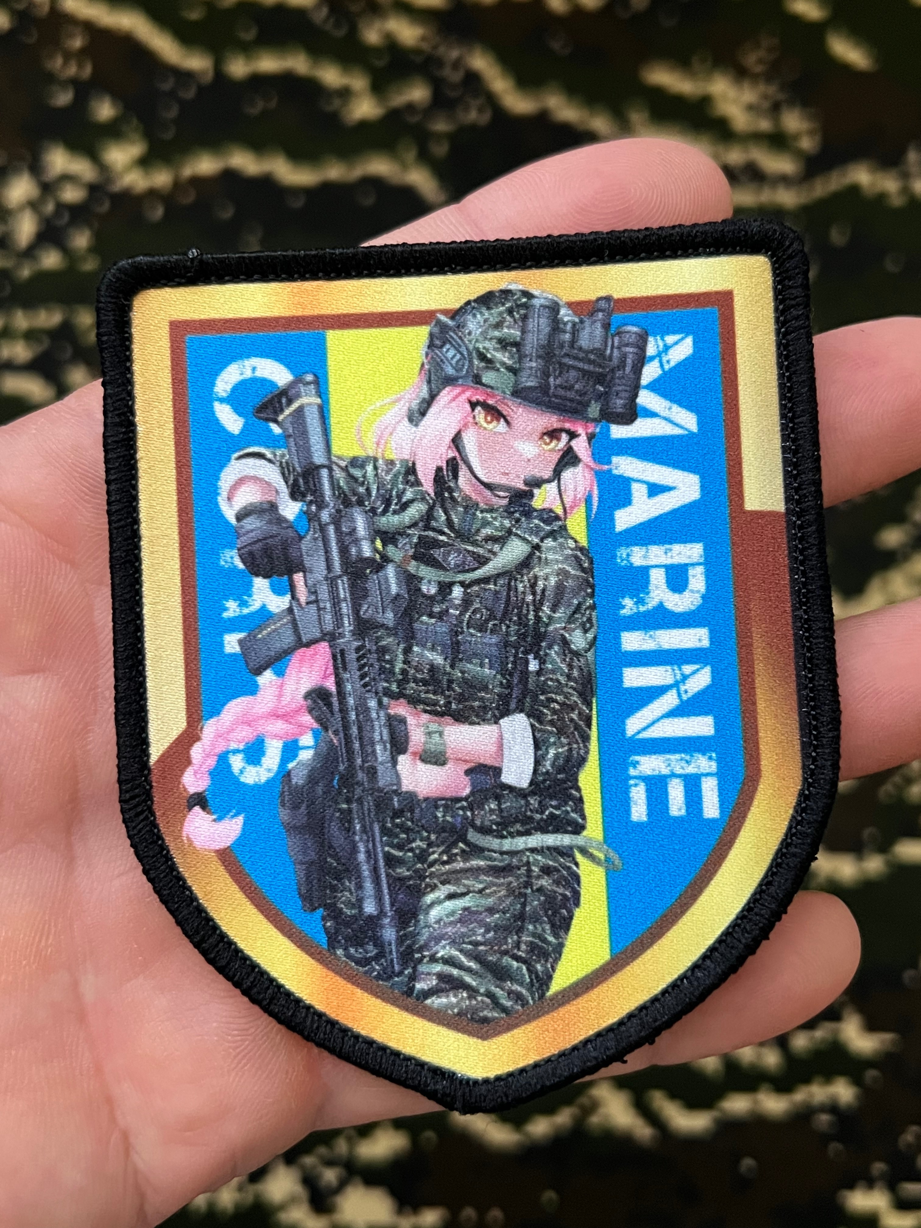 「限量」海軍陸戰隊 二次元文創 戰術龍娘臂章 含魔鬼氈