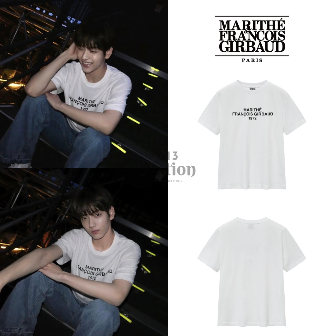 秀彬同款LETTERING LOGO OVERSIZED TEE