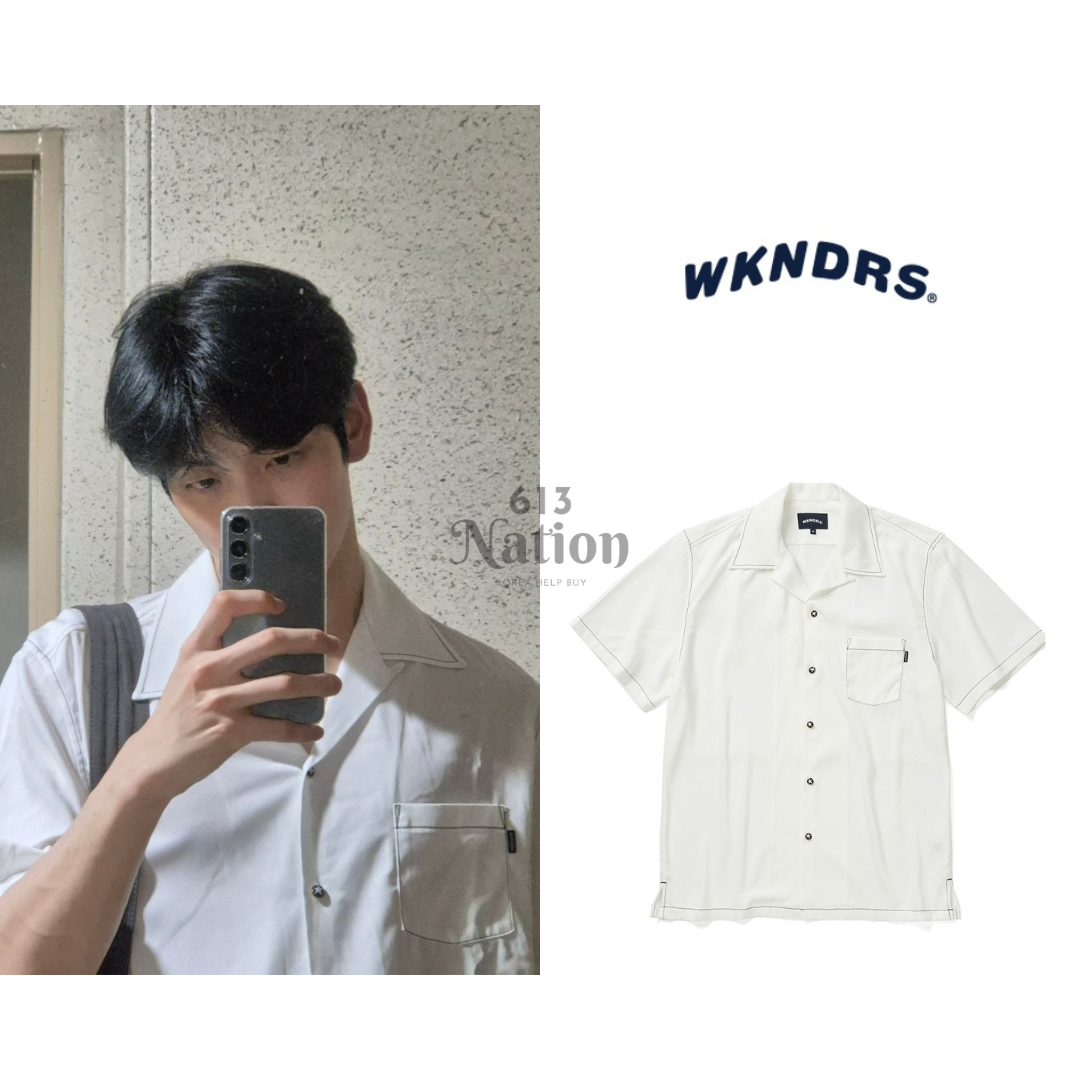 秀彬同款CONTRAST STITCH SHIRT