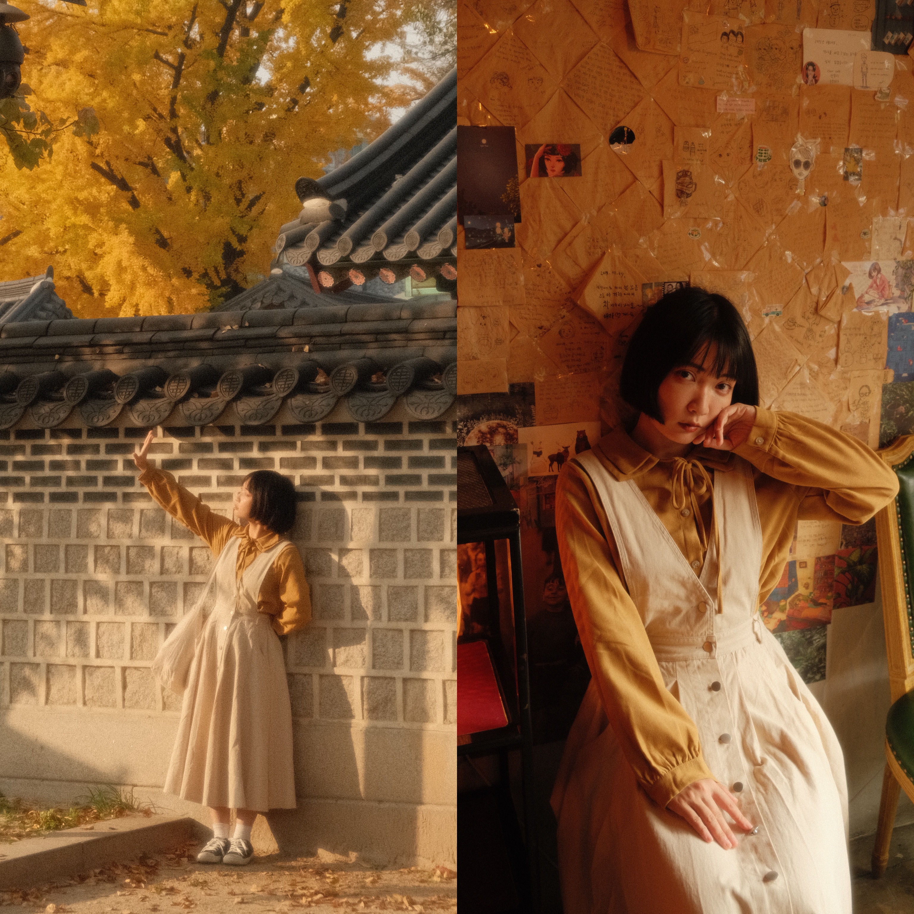 ￼日系/農莊女孩/單寧背心吊帶洋裝