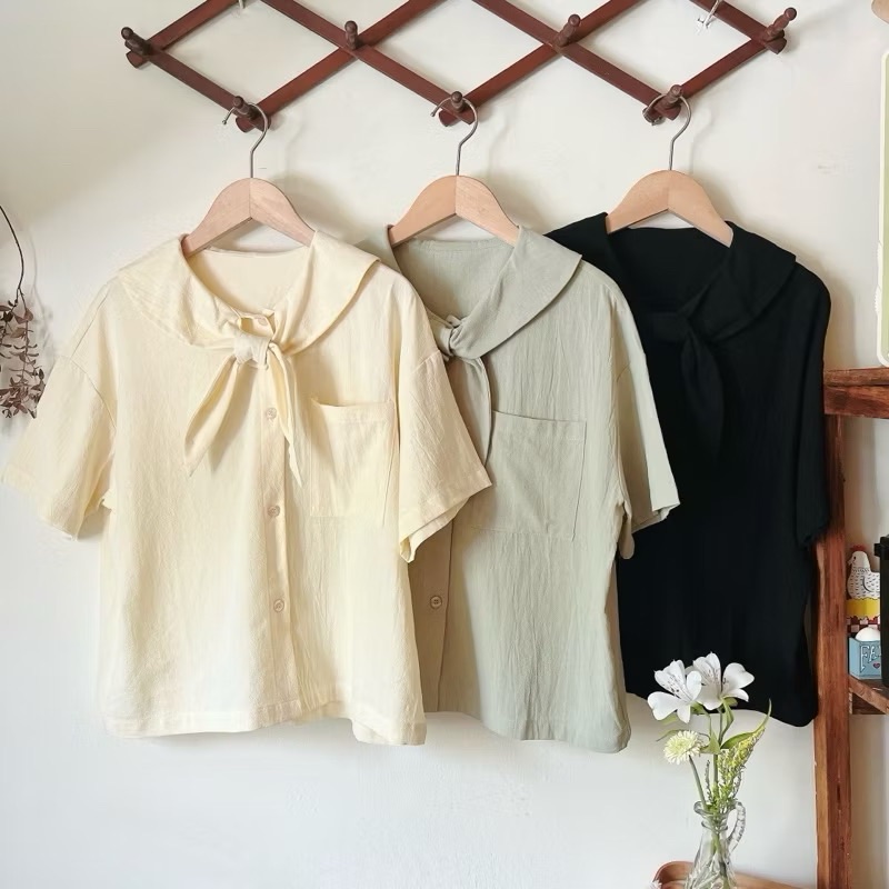 自訂款/薄棉水手領襯衫