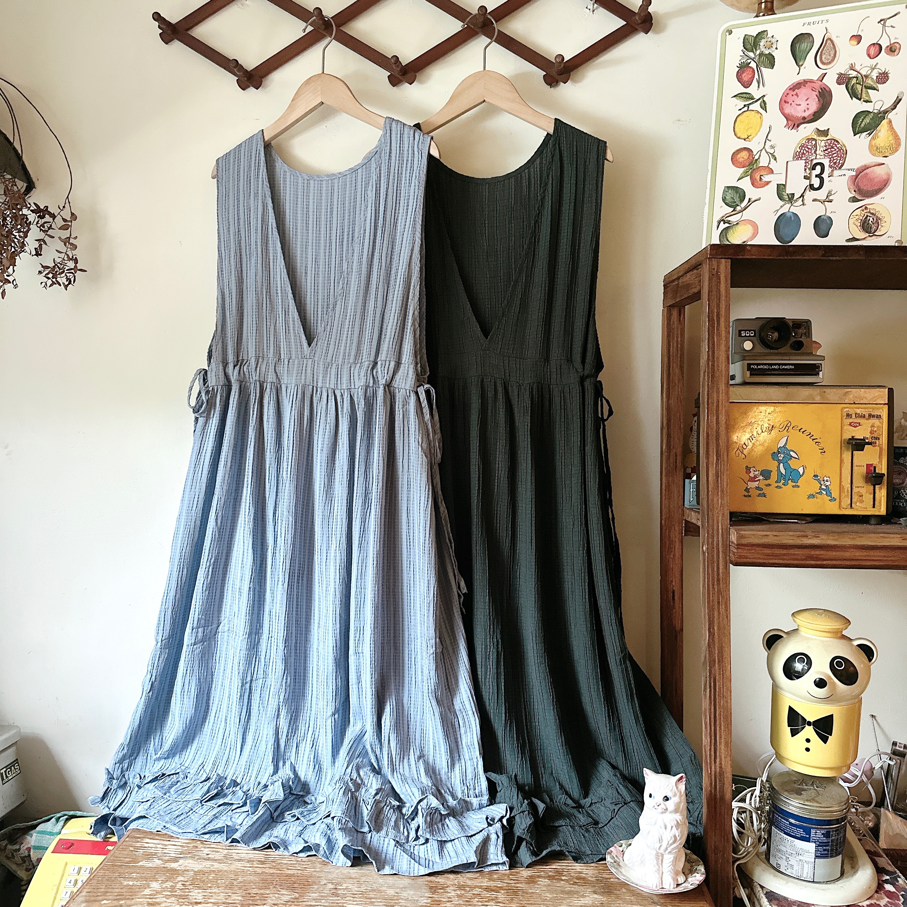 自訂款/輕飄飄蛋糕邊背心洋裝