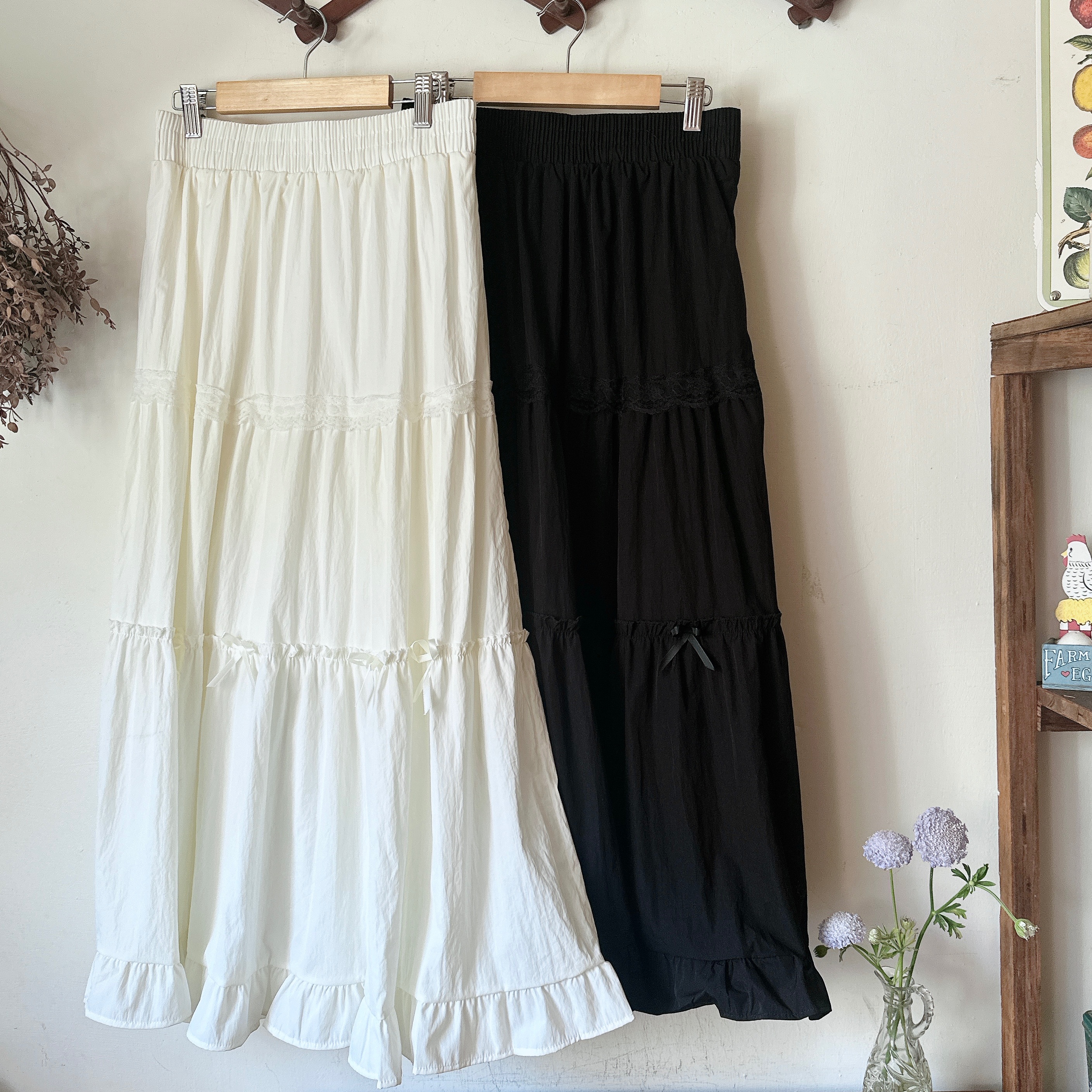 小蝴蝶蕾絲滾邊蛋糕裙