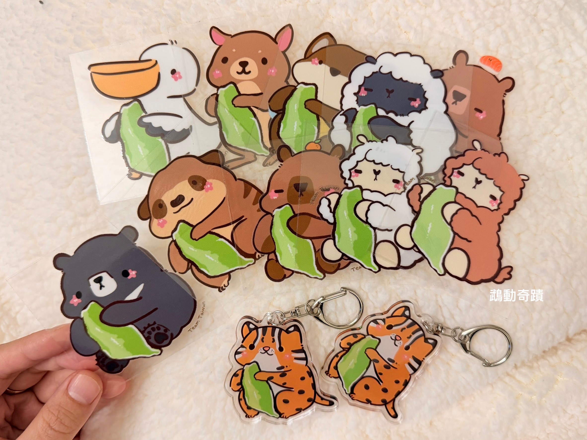 動物寶寶防水轉印貼紙