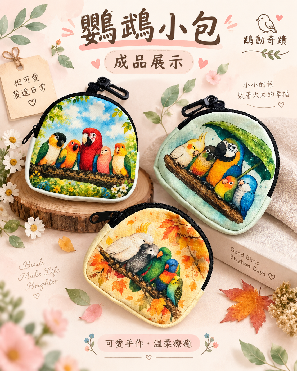 鸚鵡零錢包「預購商品」♥️
