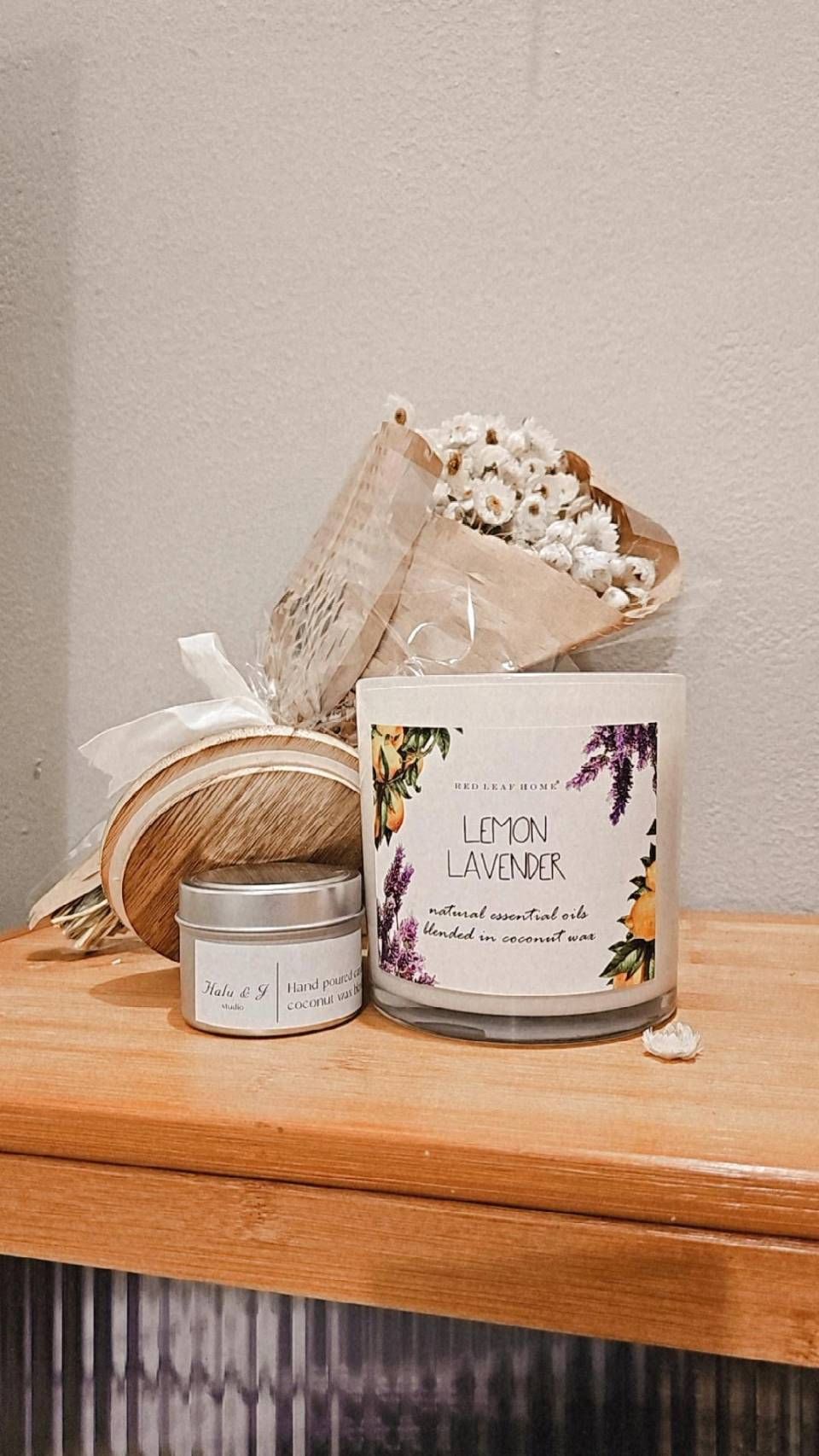 檸檬薰衣草特大香氛蠟燭