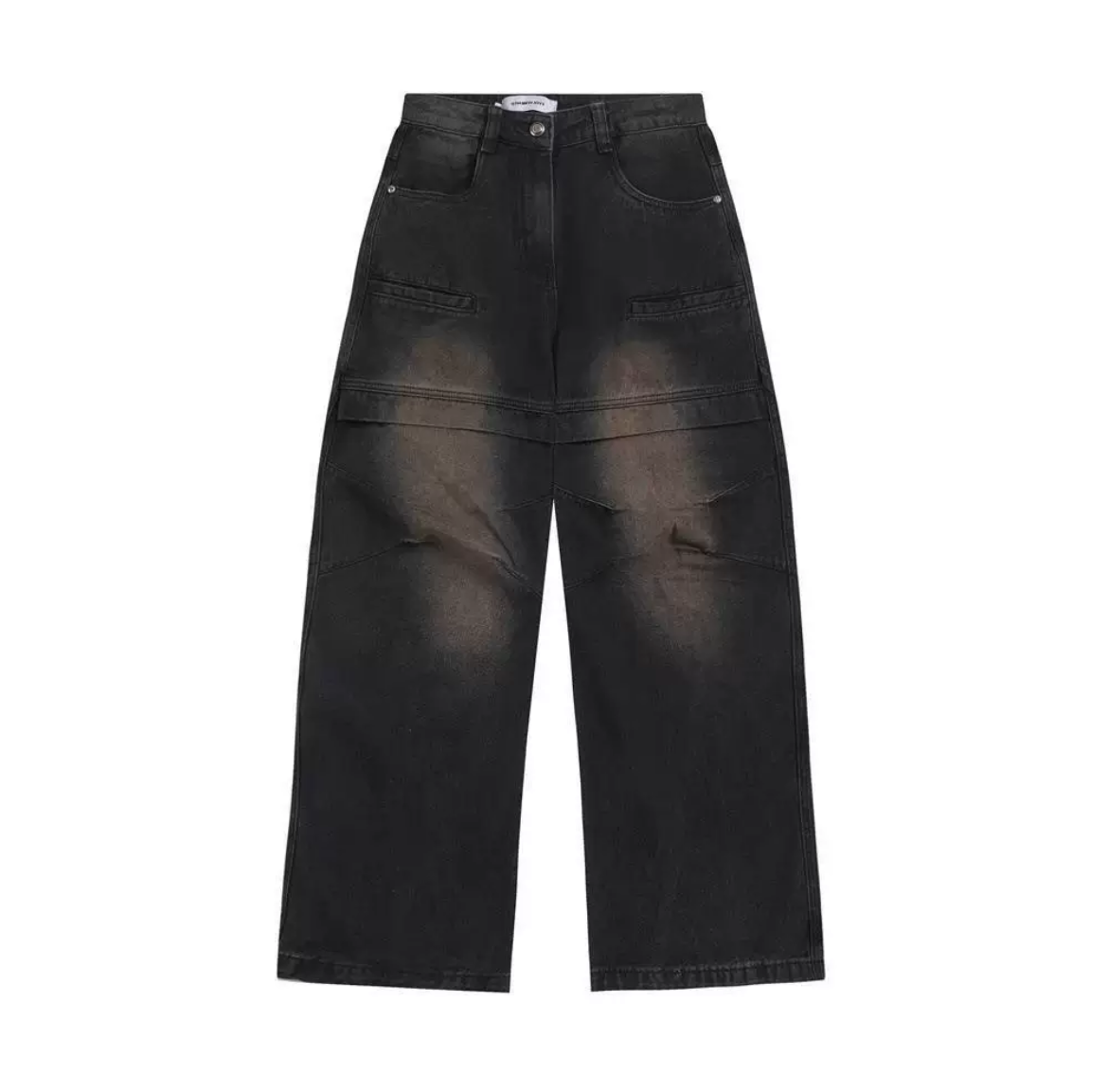 EVOLVEMENT EVO 皺折水洗休閒褲牛仔褲