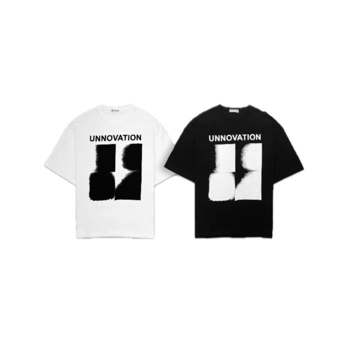 噴漆 UNNOVATION 抽象 寬鬆 落肩 街頭 短T 短袖