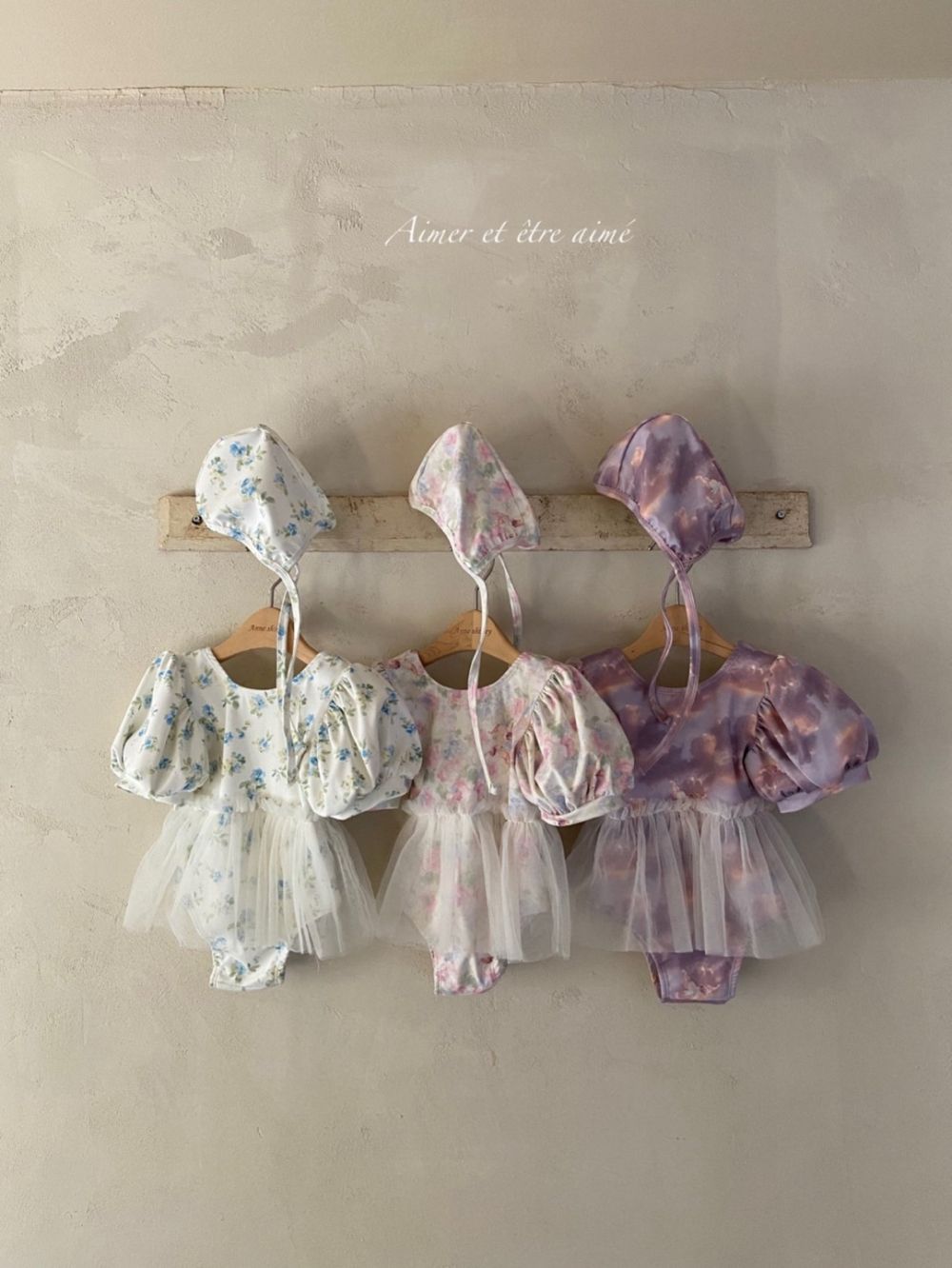 ღ Anne Shirley品牌甜美寶寶泳衣套裝｜彌月送禮首選