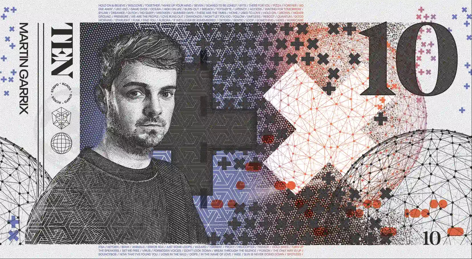 馬汀蓋瑞克斯 Martin Garrix 10元紀念鈔
