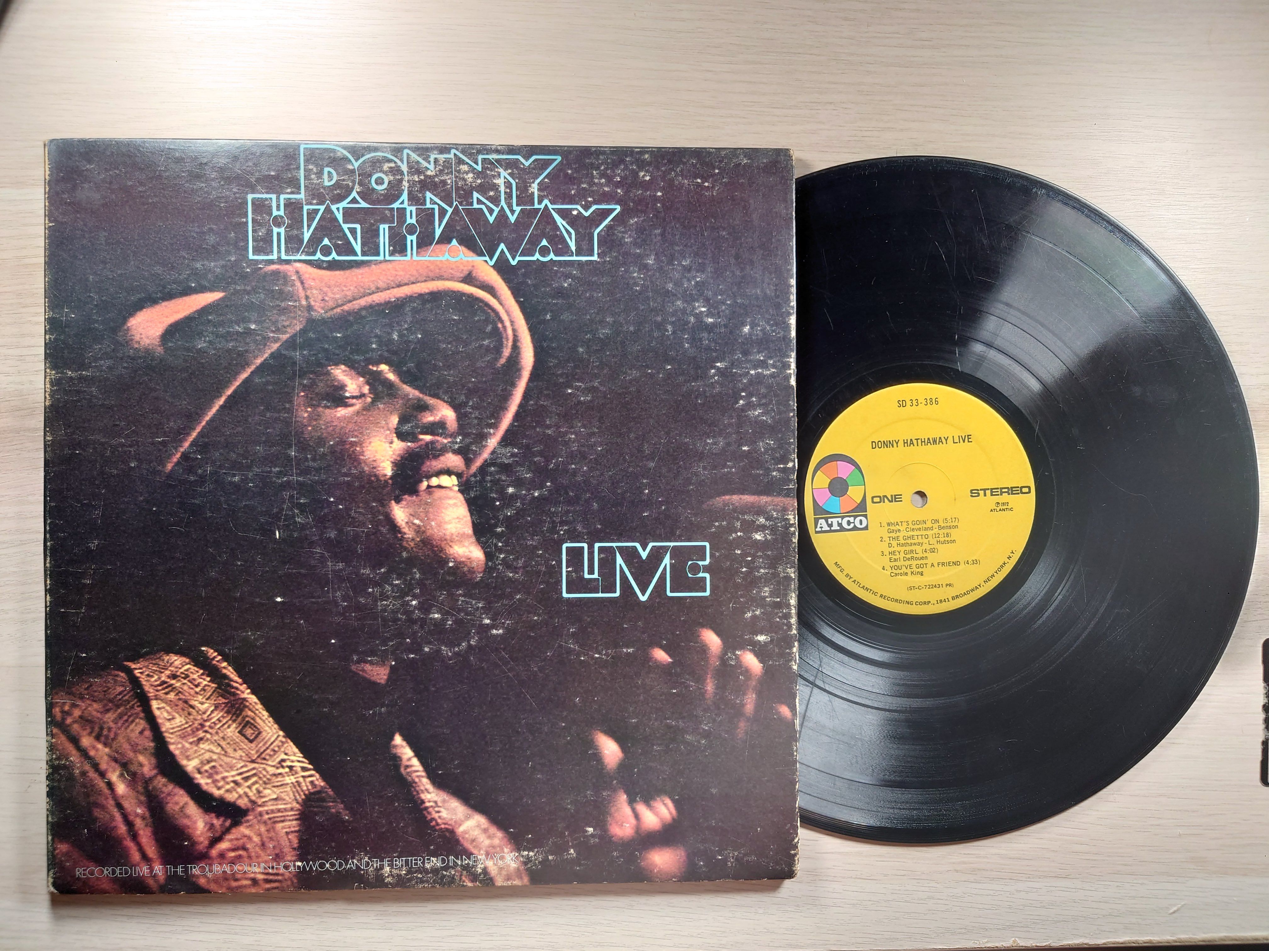 Donny Hathaway – Live 美盤黑膠 1972 SD 33-386