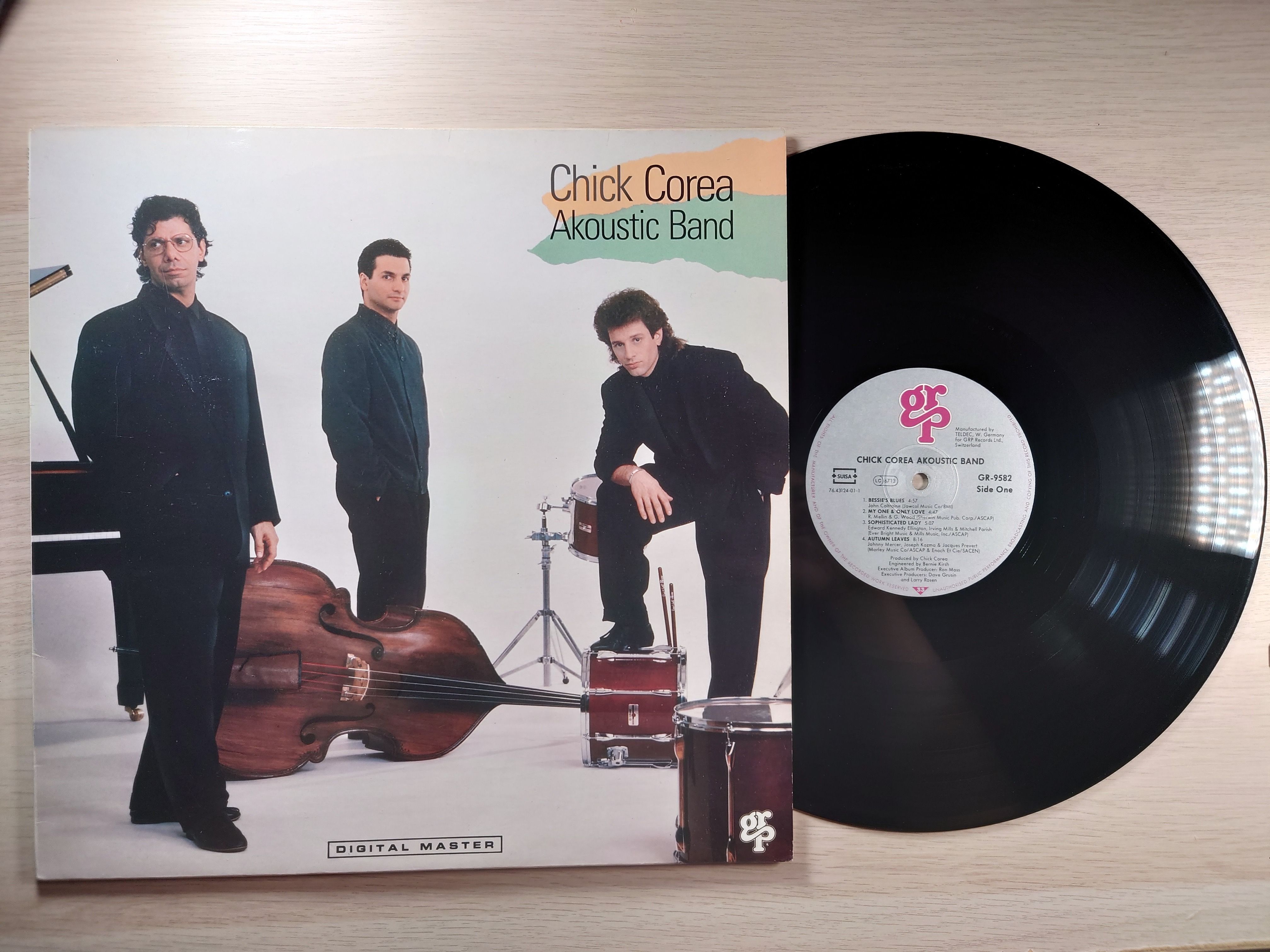 Chick Corea - Chick Corea Akoustic Band 黑膠歐盤 GRP-9582-1