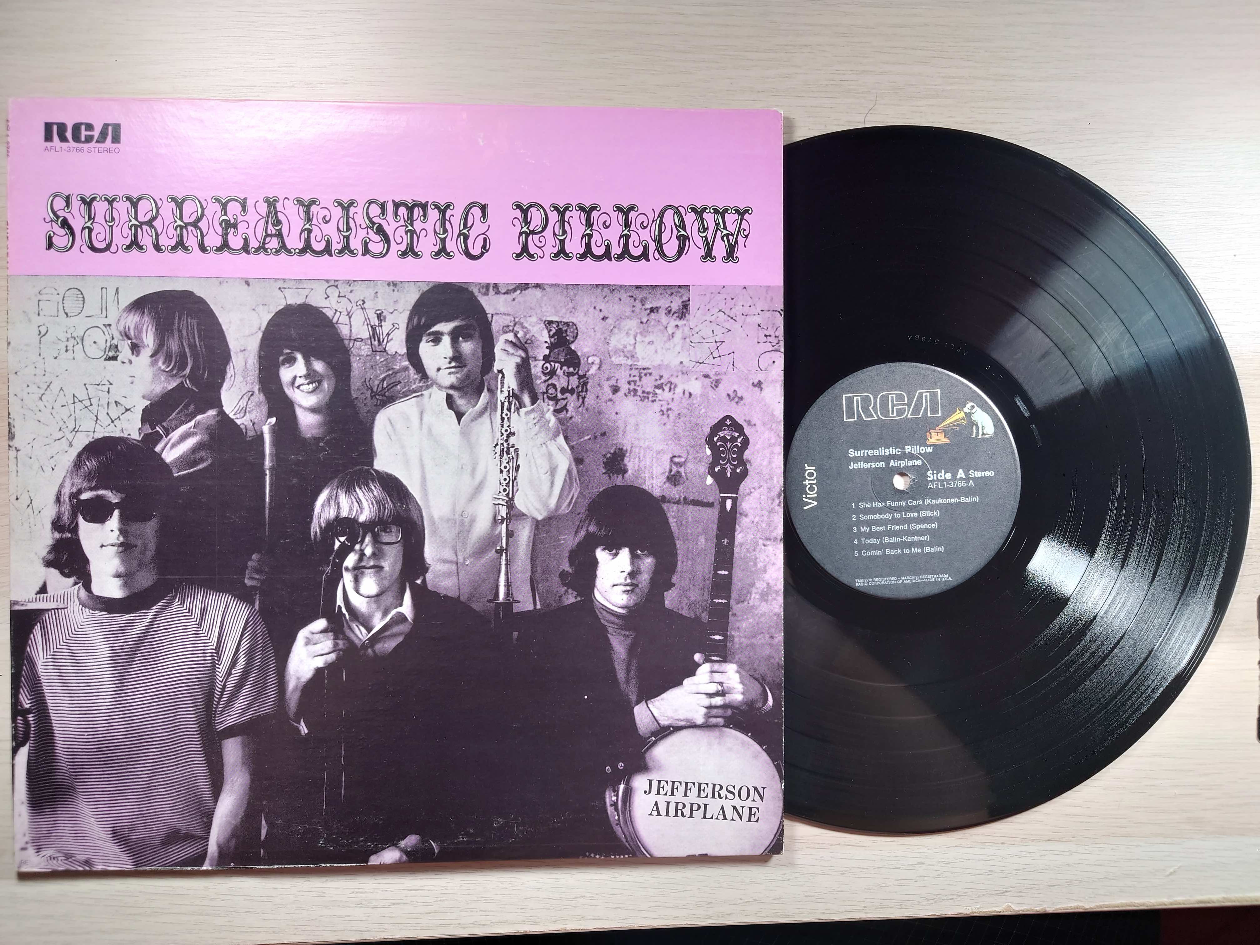 Jefferson Airplane – Surrealistic Pillow 黑膠美盤 1977年 AFL1-376