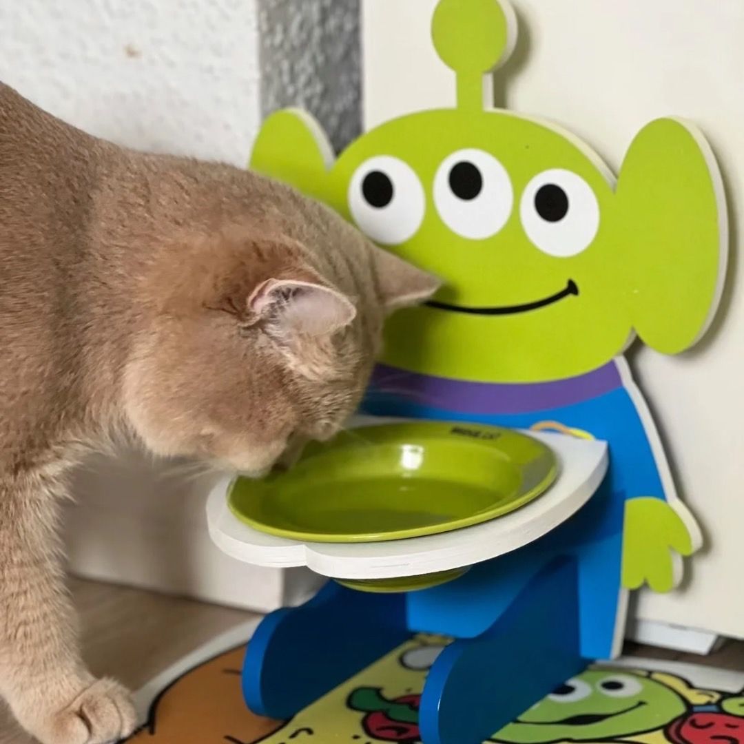 三眼怪寵物餐盤架（不含碗）