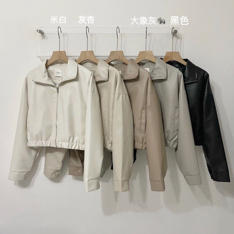 秋冬靈魂🤐經典皮外套 夾克外套 拉鍊皮革外套