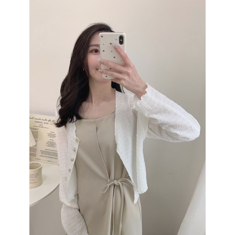 一秒戀愛🥰側綁帶細肩洋裝 婚禮必備洋裝