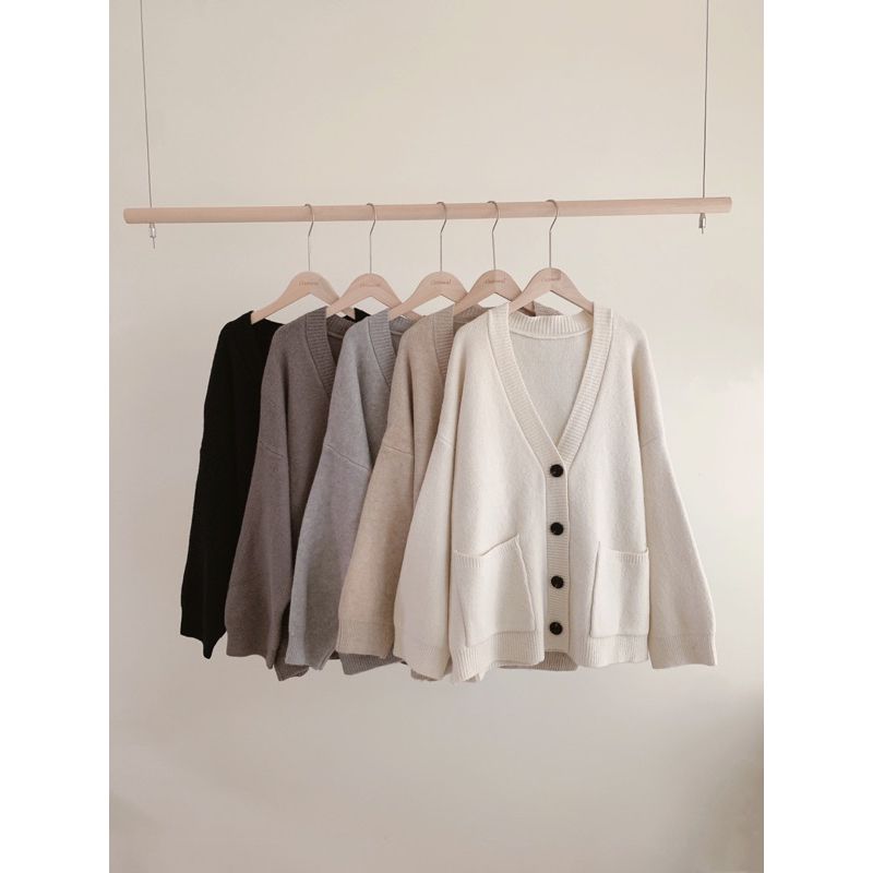 ☕️暖呼呼 雙口袋針織外套 排釦針織外套 針織外套