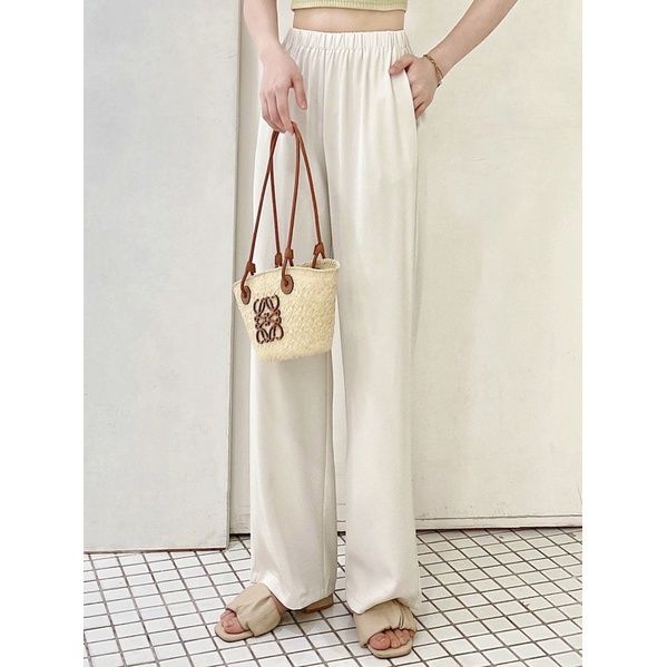 必帶面膜褲😶‍🌫️雪紡直筒寬褲