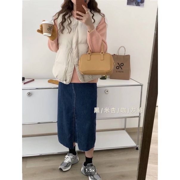 🍞滾邊鋪棉背心外套 麵包背心