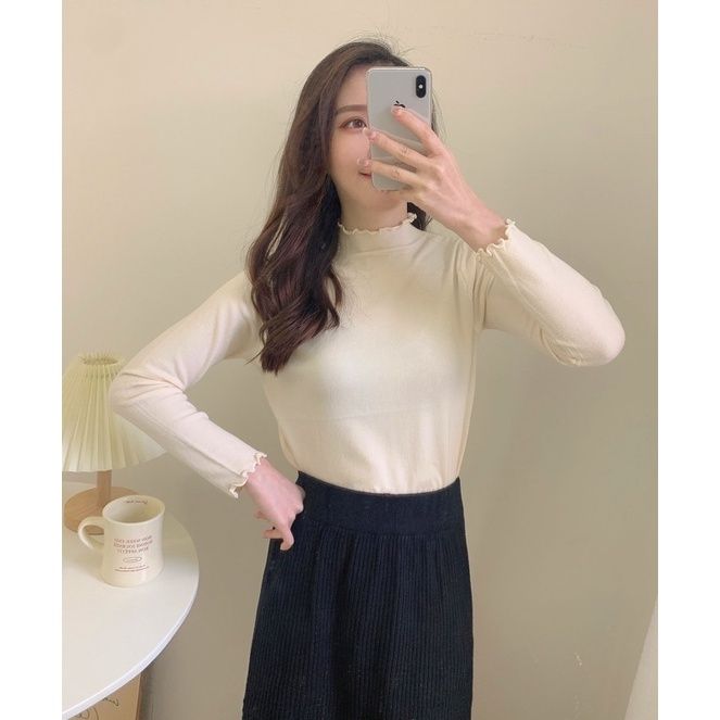 內搭好朋友🍂百搭木耳邊上衣 內搭上衣