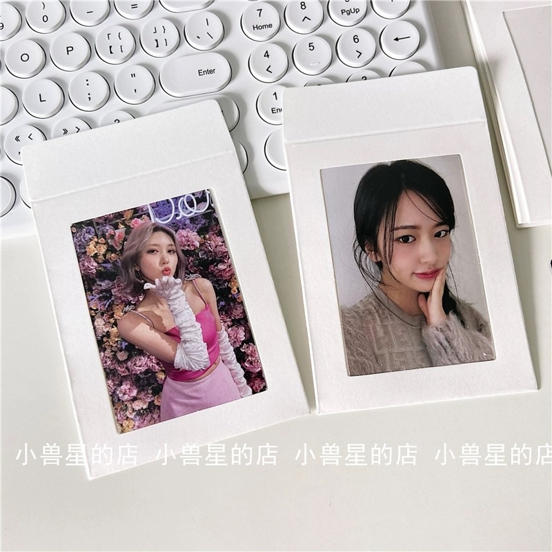 白色牛皮透明窗口袋