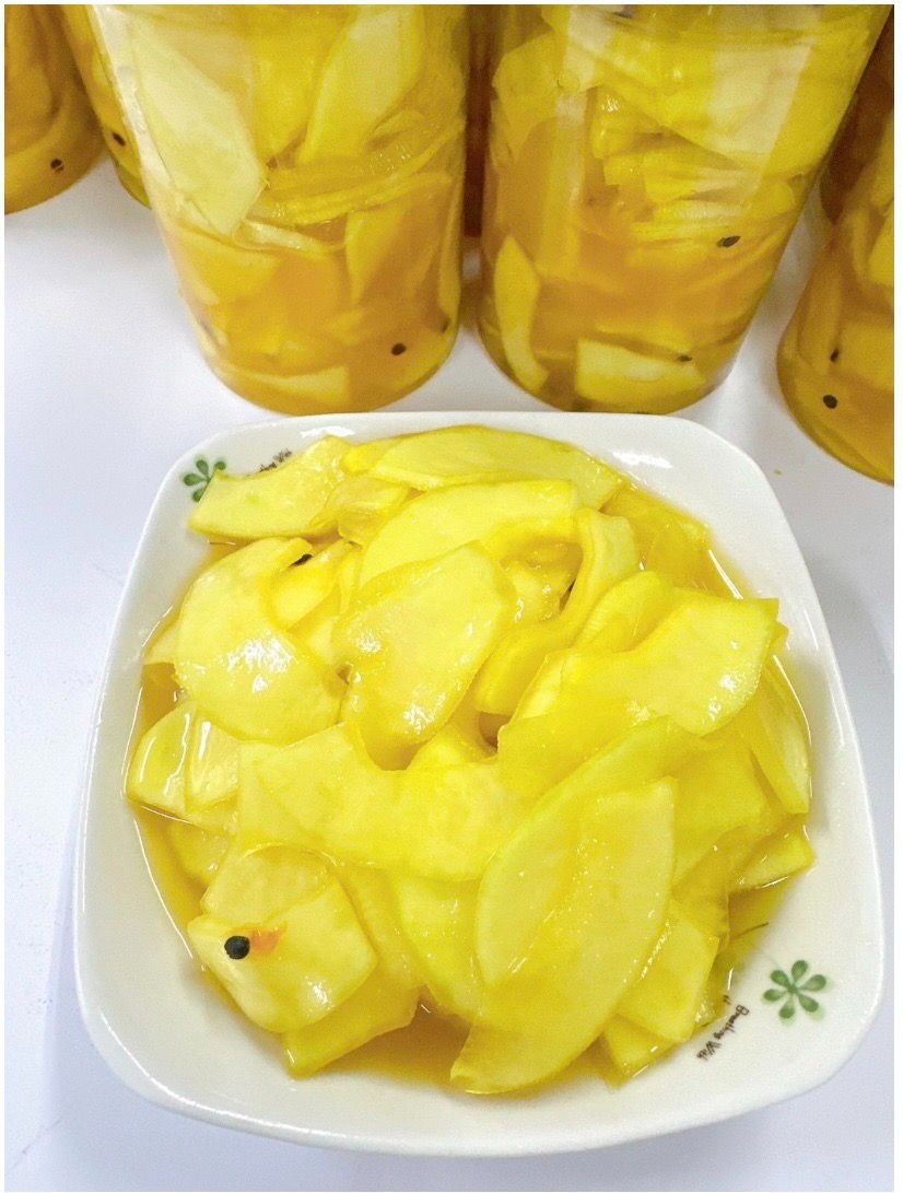 涼拌青木瓜百香果Đu đủ ngâm chanh leo