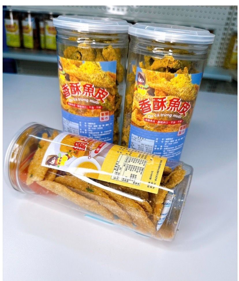 2罐魚皮+1罐鍋巴 （ 2 da cá+1 cơm cháy ）
