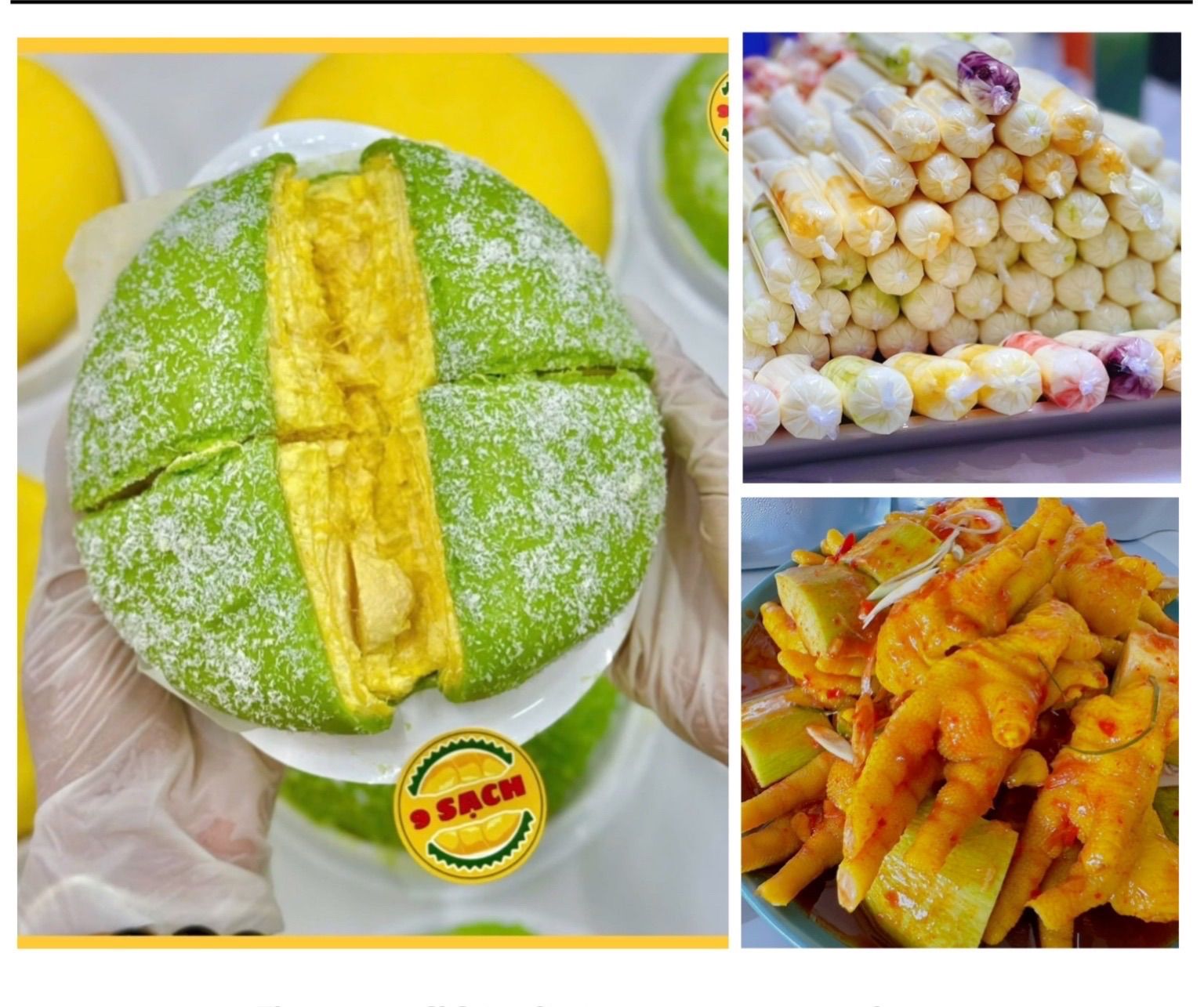 10號-1組酸奶+1包酸辣去大骨+1個椰子榴蓮 1 sầu dừa 1set sữa chua 1 thái
