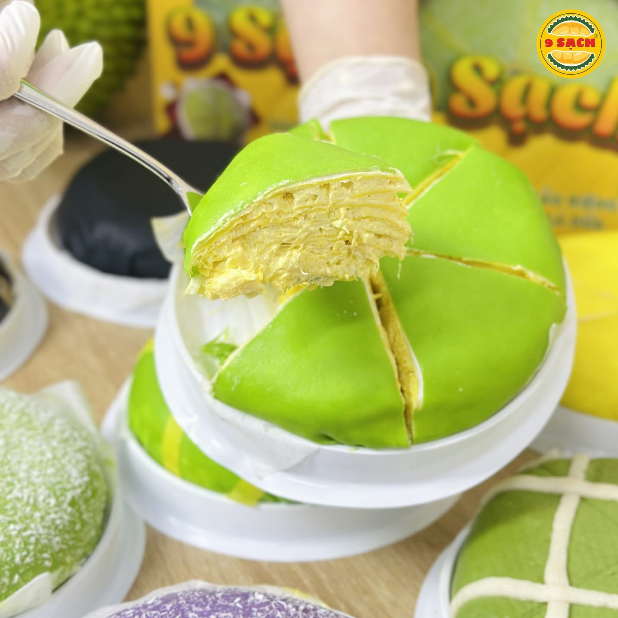 香蘭葉榴槤蛋糕 creep sầu lá dứa