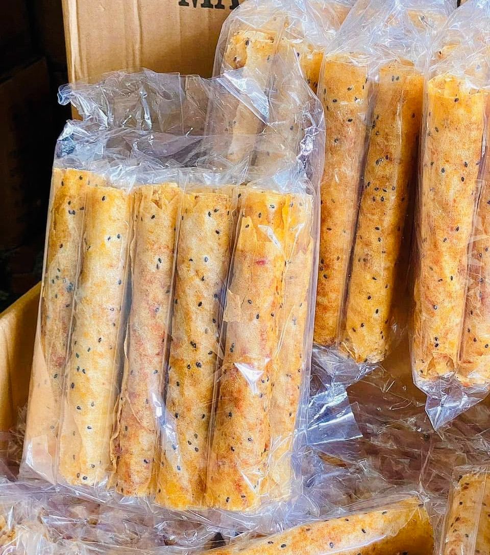 烤米紙（蝦味一包10條）bánh tráng mắm ruốc k nhân