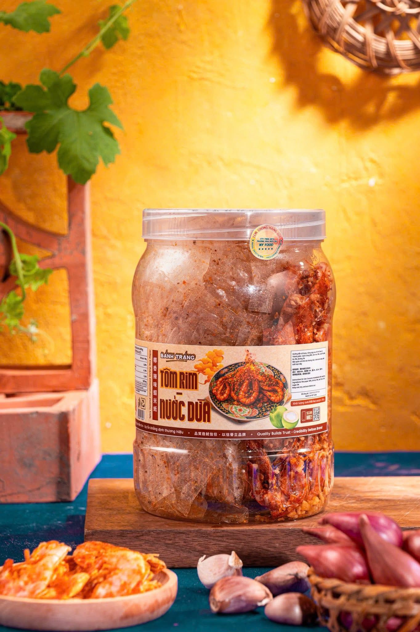 椰香辣味蝦米紙（小辣） tráng tom rim nước dừa