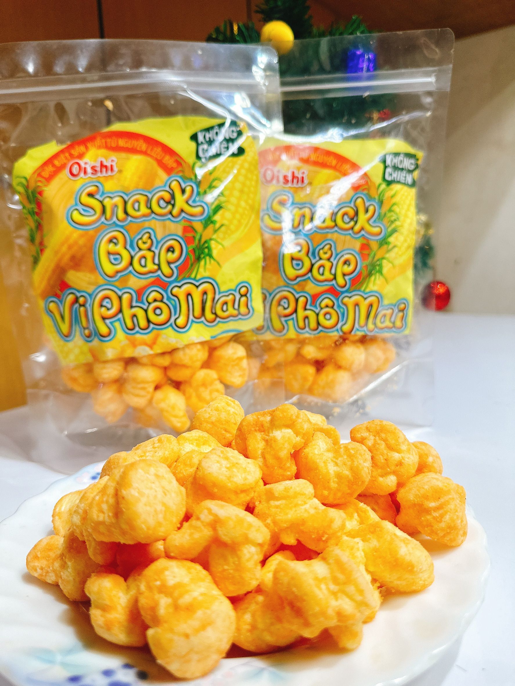 起司玉米餅乾 snack bắp phô mai