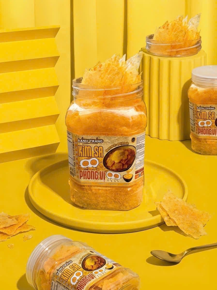 薄片鹹蛋黃米紙（不辣）tráng trứng muối