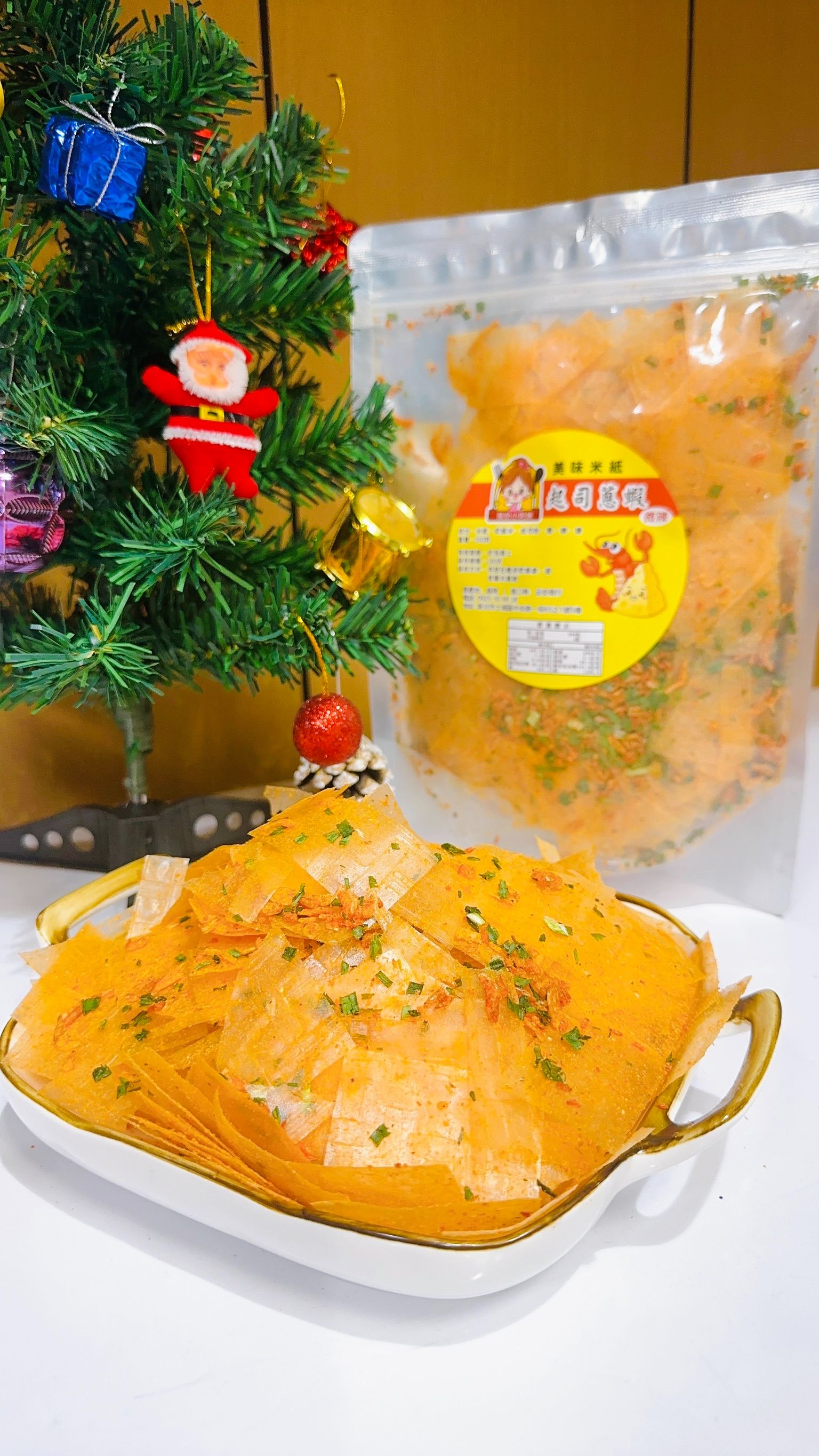 起司蔥蝦（微辣） tráng phô mai tôm