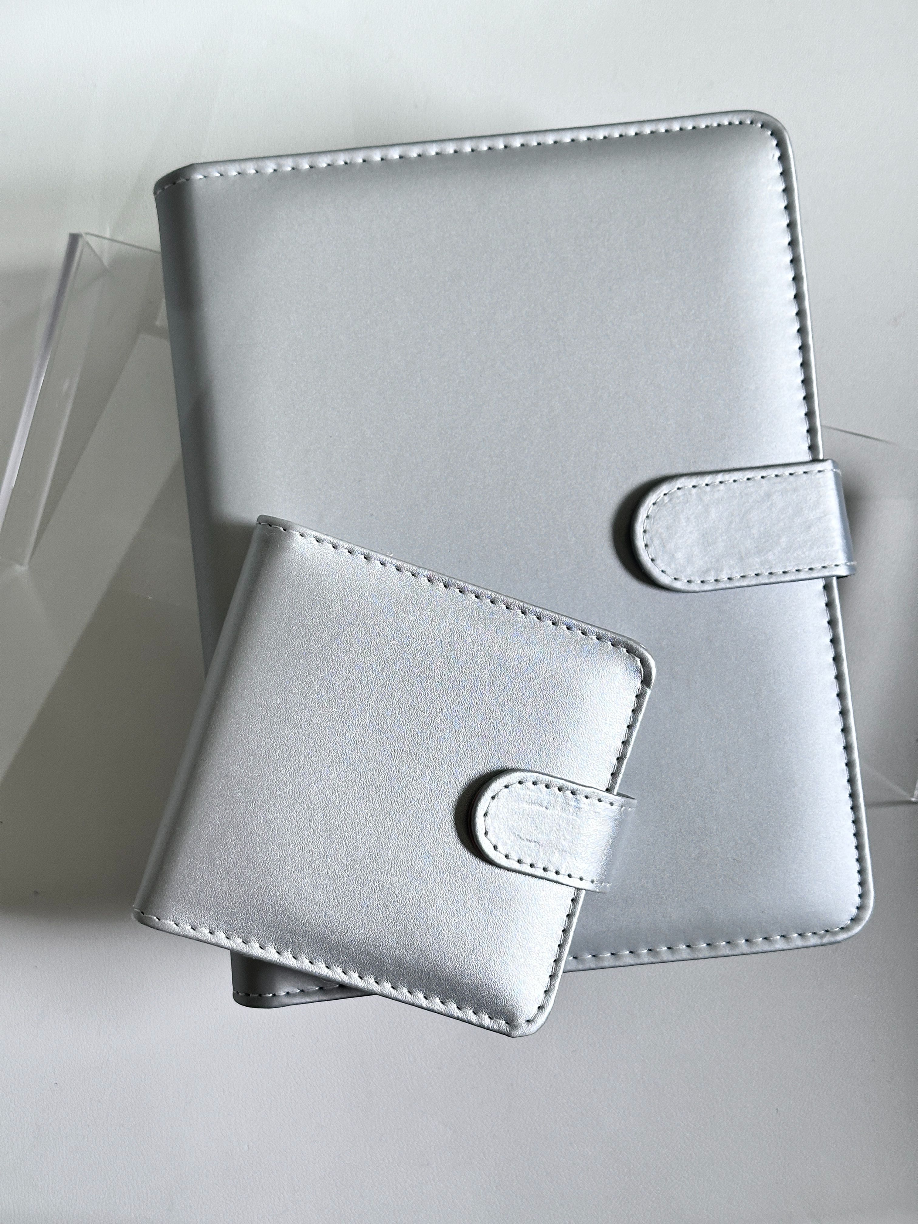 銀色PU皮 磁吸卡冊 （A8/A5）
