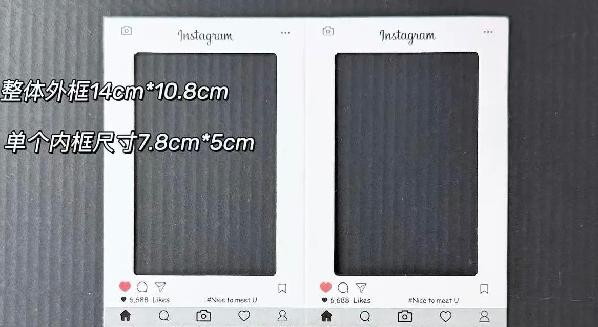ins 空白紙框10入