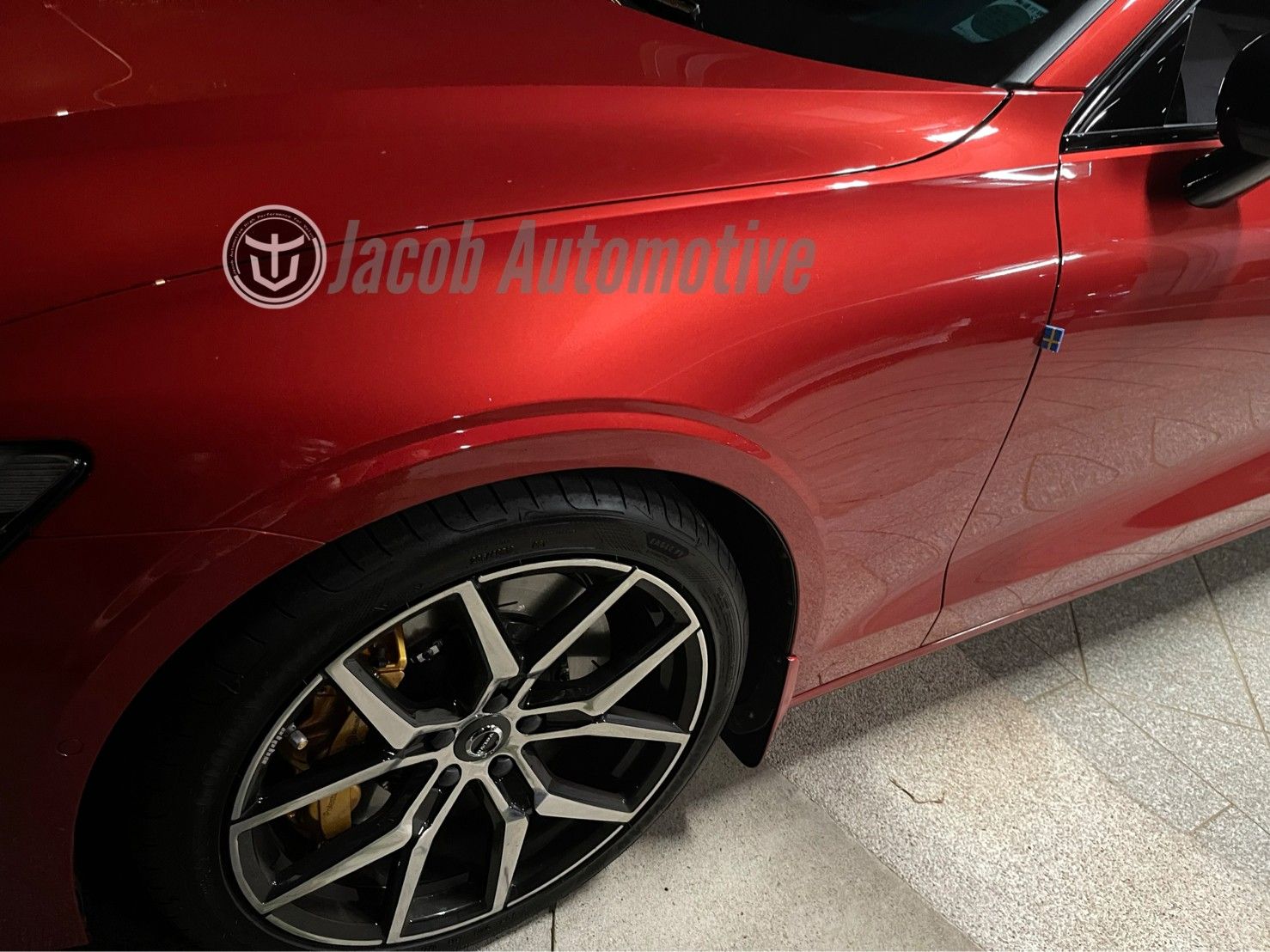 【Jacob】VOLVO S60 V60 XC60 XC90全車系通用 瑞典 小國旗 國旗 旗標 貼紙 車貼