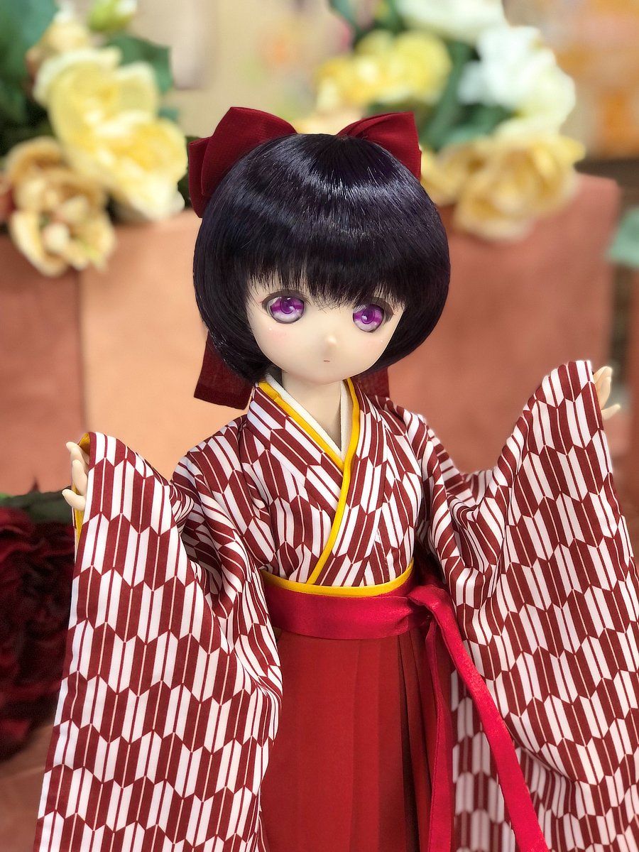 Volks 女学生袴セット（緋色）・ミニ