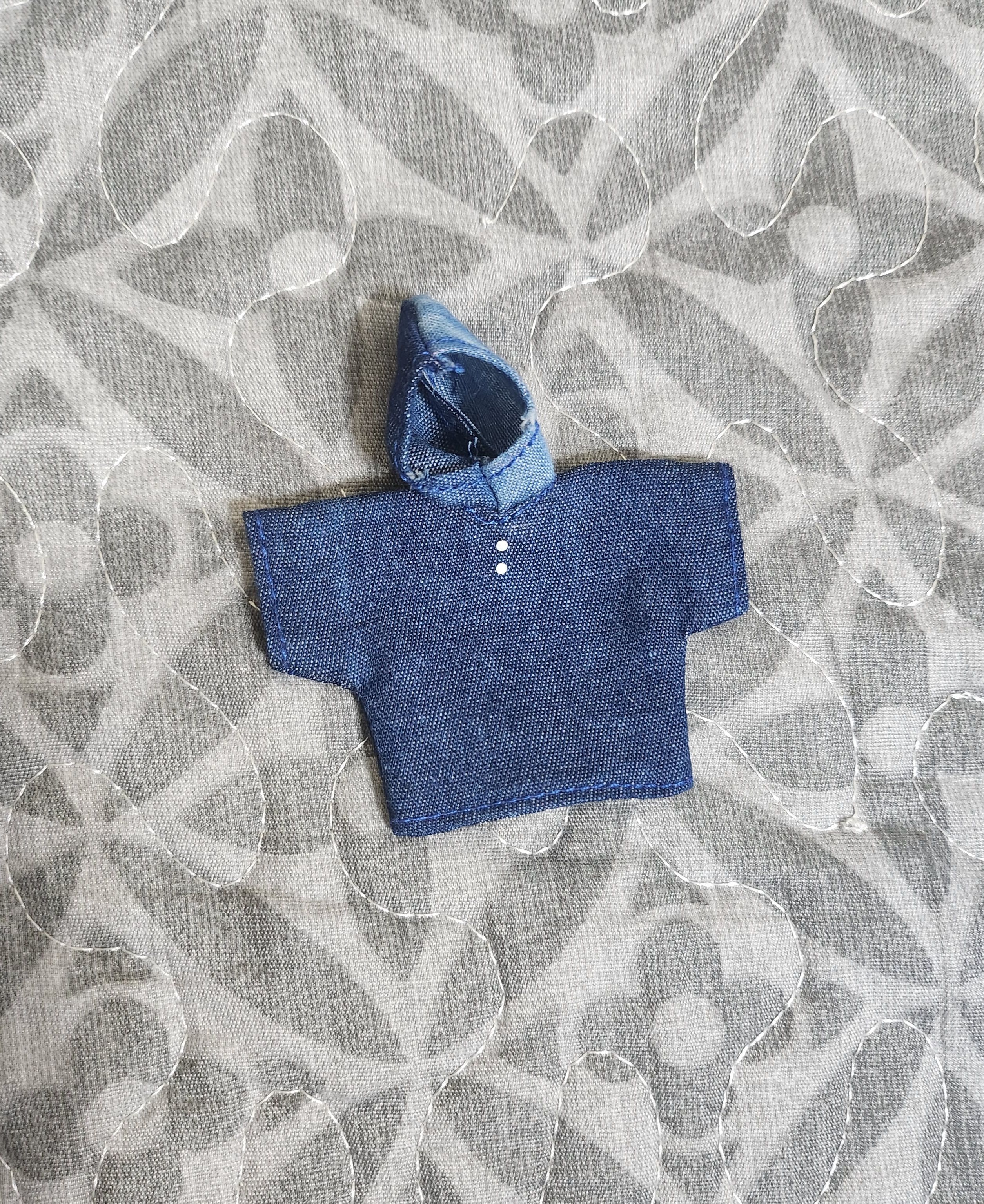 深藍帽T中藍混搭帽