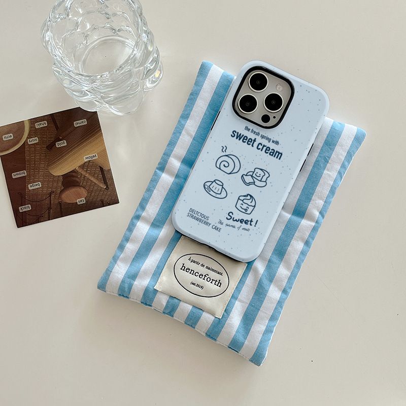 11 p.m.| 可愛吐司布丁插圖菲林二合一iPhone手機殼（x-17有11pro/plus/16e/air）