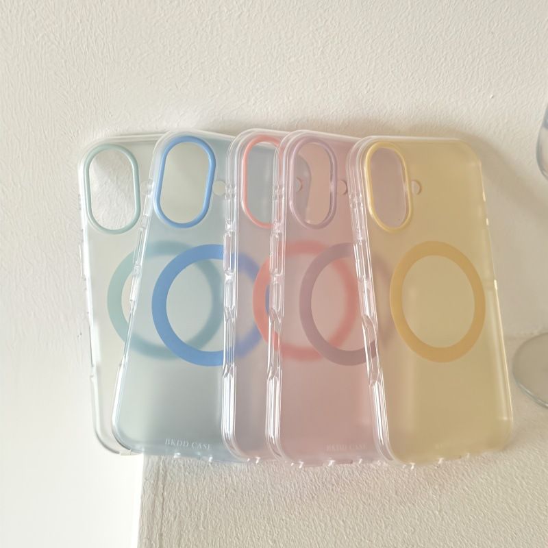 11 p.m.| 6色~簡約質感 淡色系彩色 透色霧面磨砂 magsafe磁吸 防摔 iPhone手機殼（13-17）
