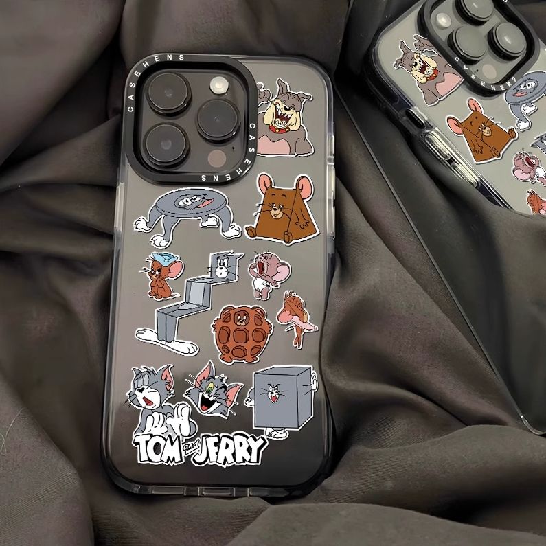 11 p.m.| 卡通 湯姆貓 傑利鼠 插圖 情侶手機殼 iPhone手機殼 （x-16/11pro/plus）