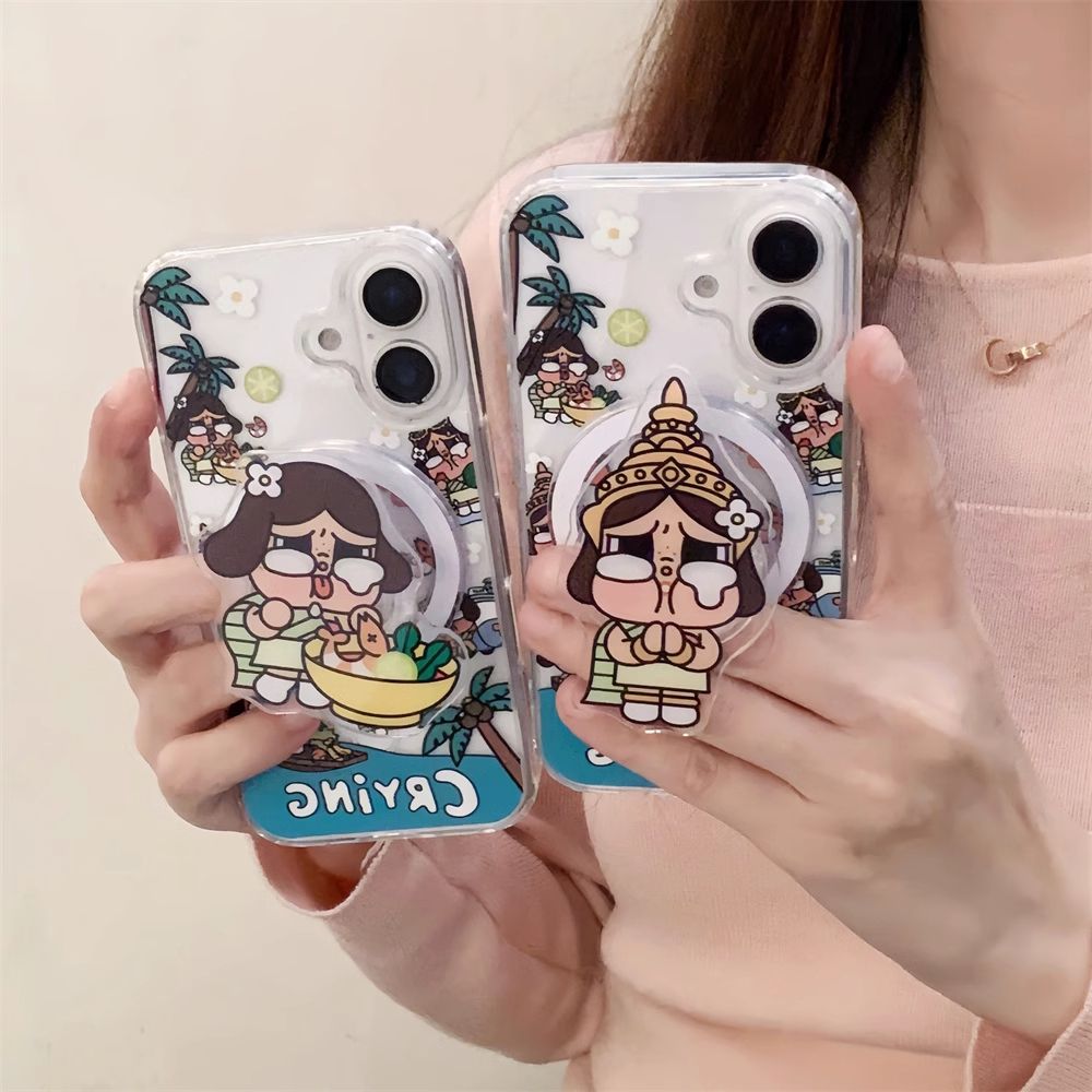 11 p.m.|可愛哭娃手機殼 泰國哭娃泰服哭娃 磁吸支架iPhone手機殼（11-17/plus/air）