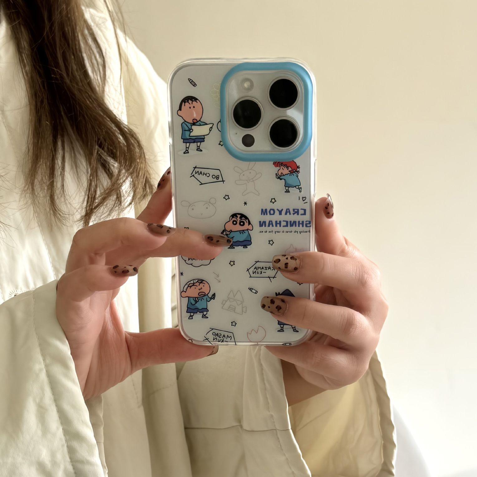 11 p.m.| 質感霧面磨砂 塗鴉小新 小新插圖 iPhone手機殼